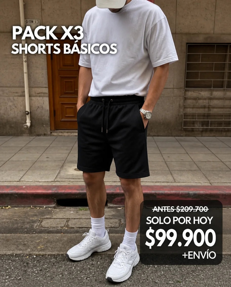 Pack x3 Pantalonetas Hombre